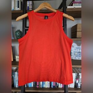 Women's Spyder Athletic Tank Top, Orange, Size Small